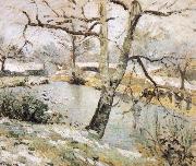 Camille Pissarro Winter scenery oil painting reproduction